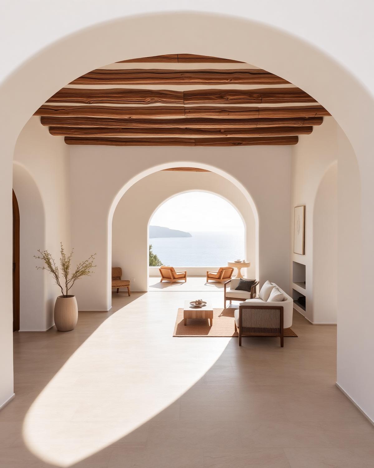 Modelo Minimalista Mediterrânea — casa de praia contemporânea de alto padrão