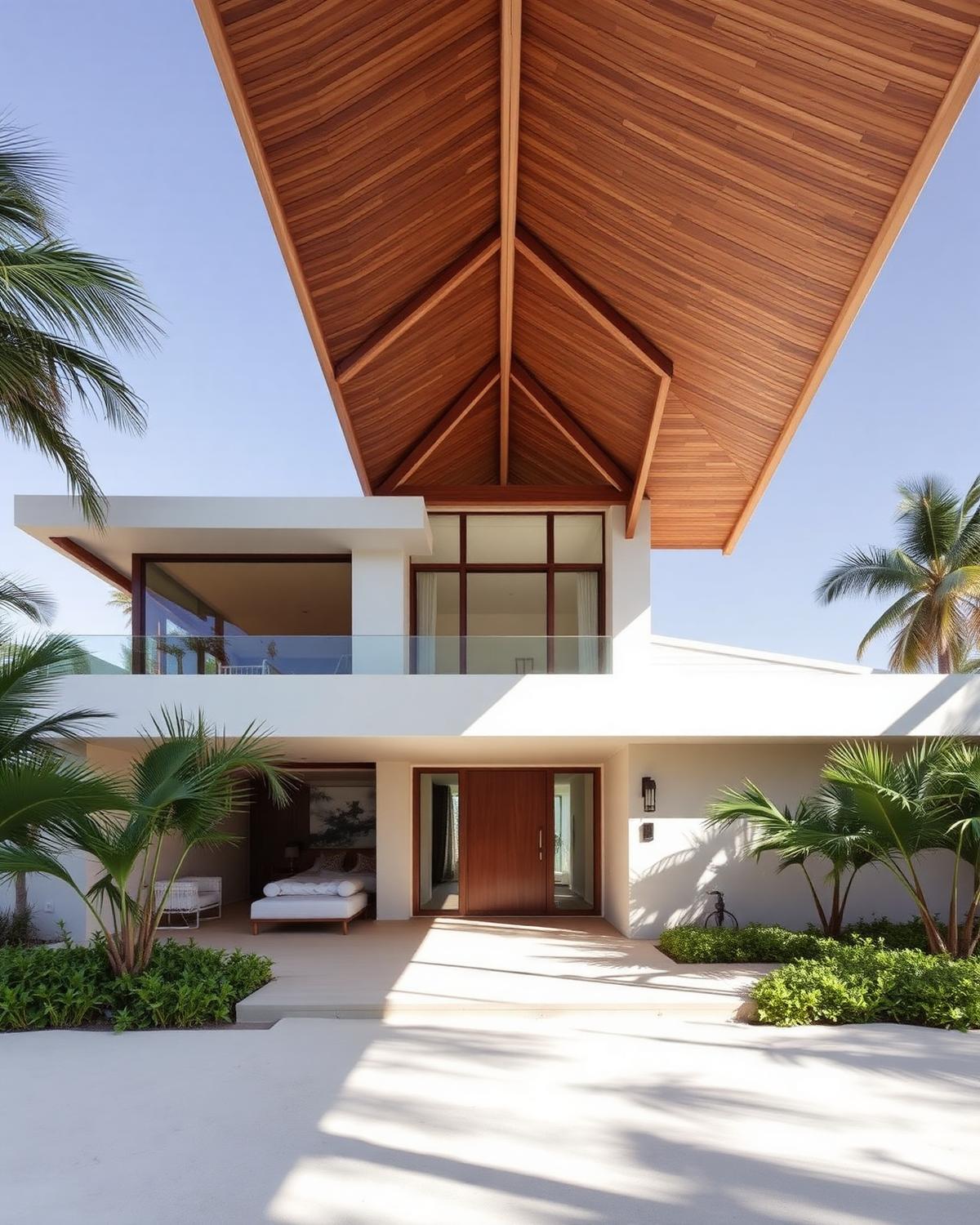 Modelo Tropical Sofisticada — casa de praia contemporânea de alto padrão